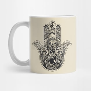 Hamsa Hand Sloth Mug